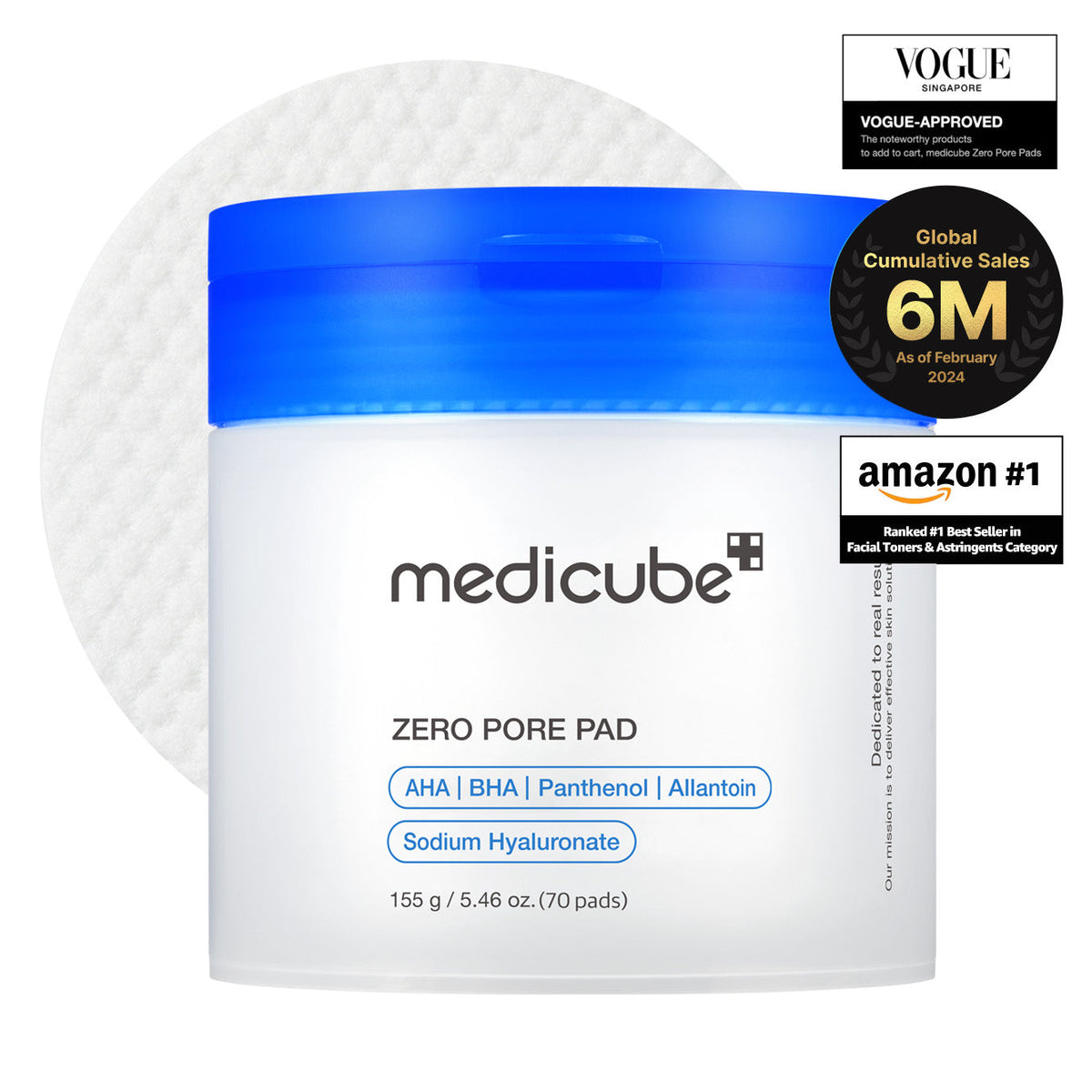 MEDICUBE Zero Pore Pad Mild 70 Pads
