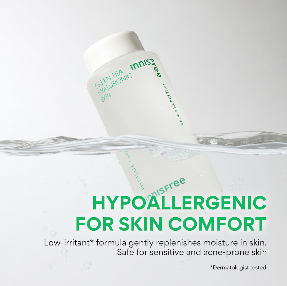 Loción Hidratante Té Verde e Hialurónico Innisfree 170ml