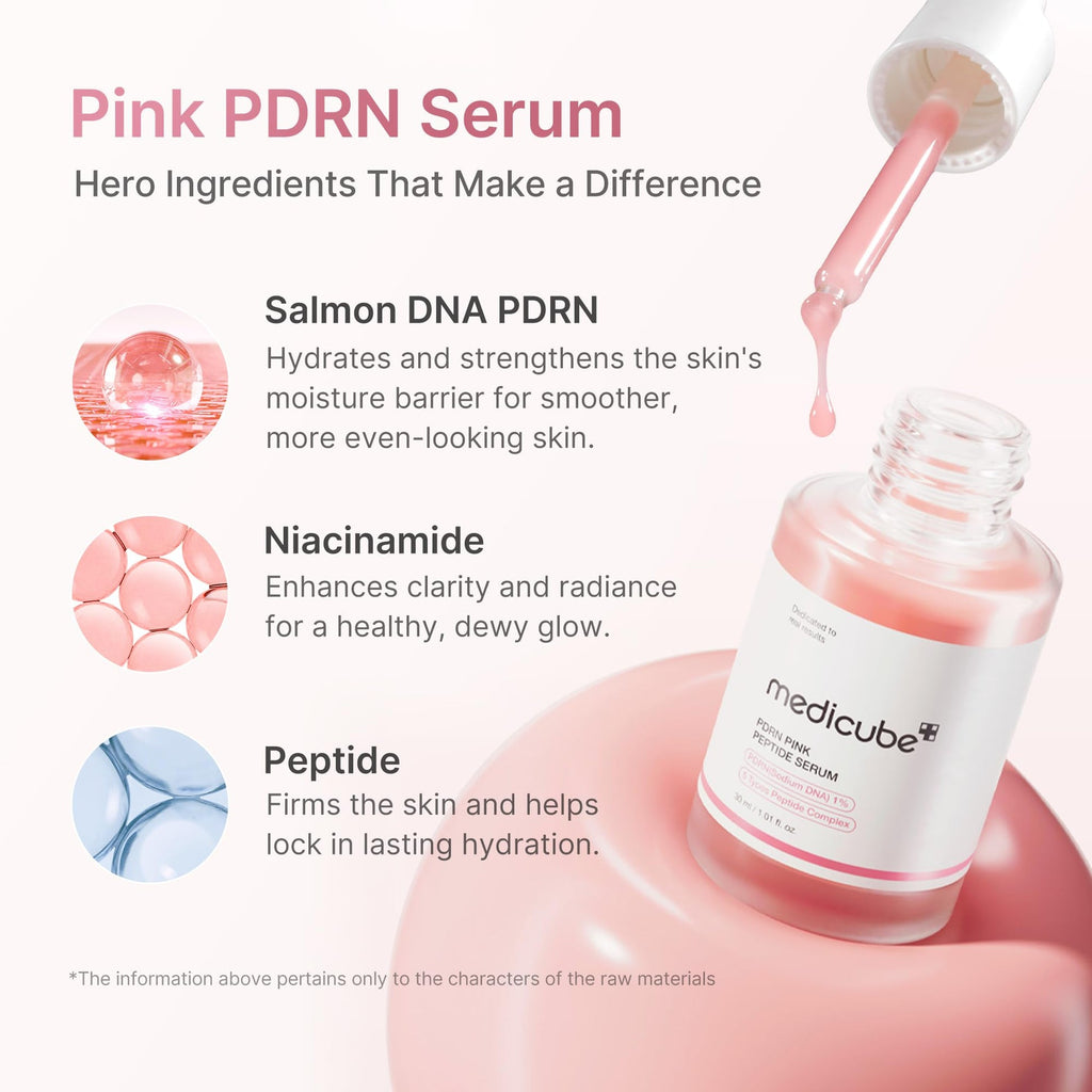 medicube Ultra Light PDRN Pink Peptide Serum 30ml